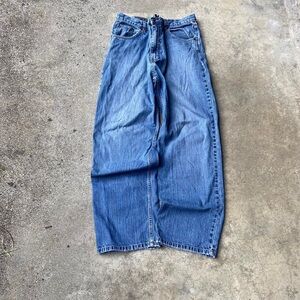 Casual Blue Denim Long Skirt